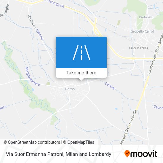 Via Suor Ermanna Patroni map