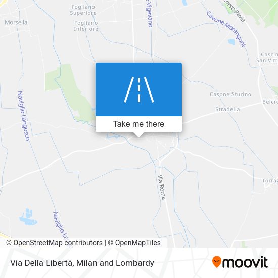 Via Della Libertà map