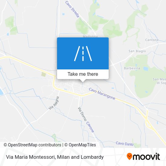 Via Maria Montessori map