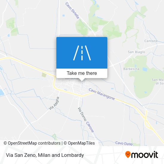 Via San Zeno map