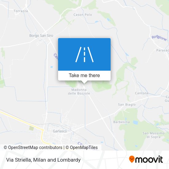 Via Striella map