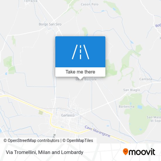 Via Tromellini map