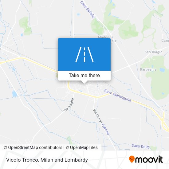 Vicolo Tronco map