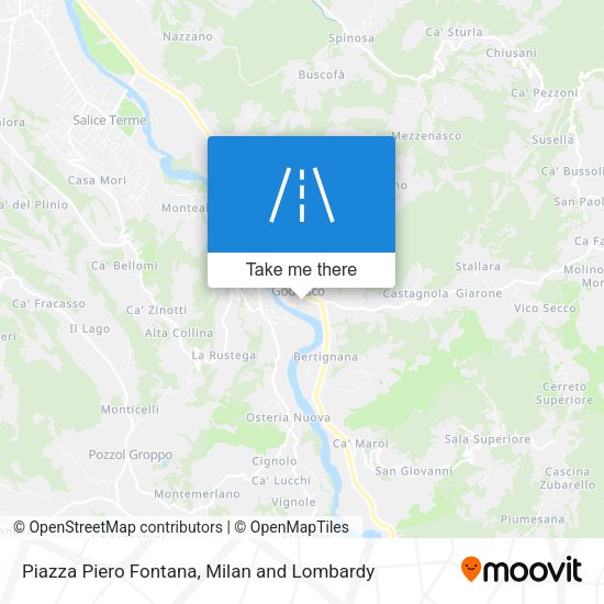 Piazza Piero Fontana map
