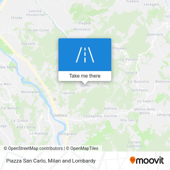 Piazza San Carlo map