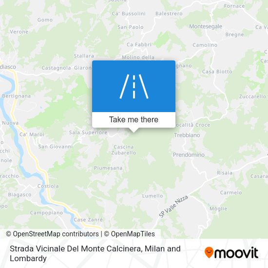 Strada Vicinale Del Monte Calcinera map