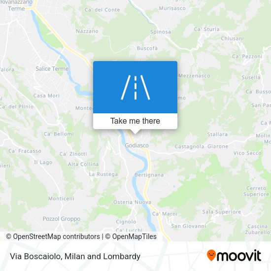 Via Boscaiolo map