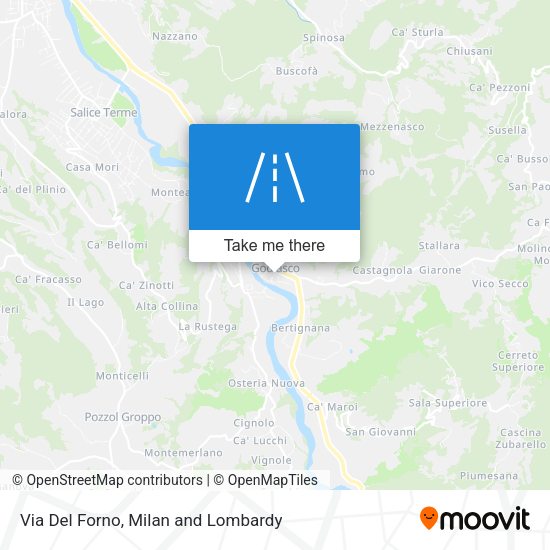Via Del Forno map