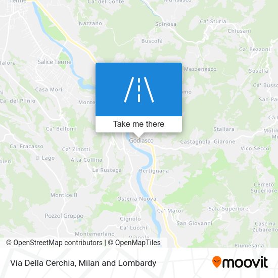 Via Della Cerchia map