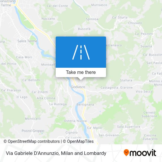 Via Gabriele D'Annunzio map