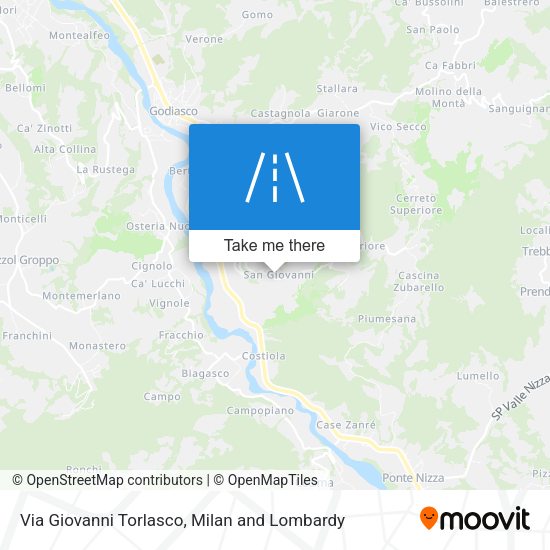 Via Giovanni Torlasco map