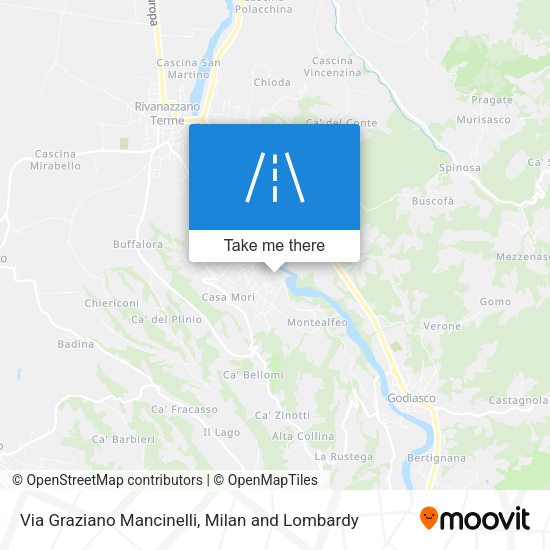 Via Graziano Mancinelli map