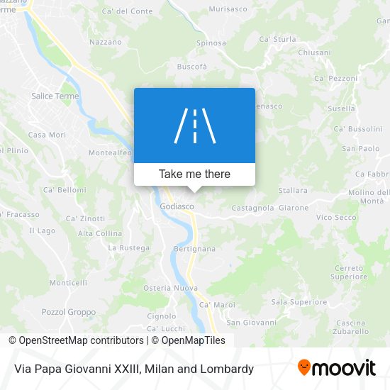 Via Papa Giovanni XXIII map