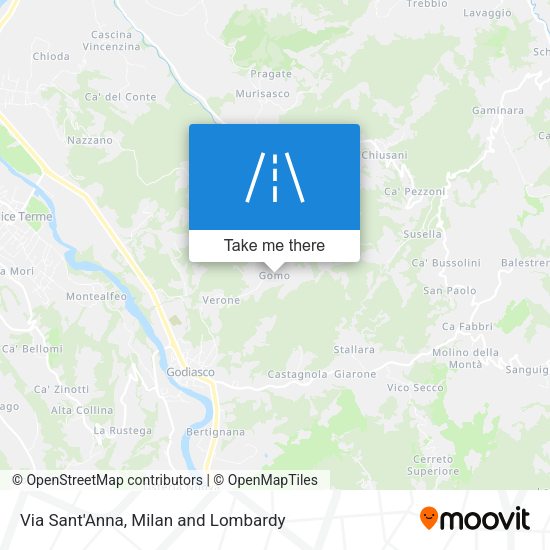 Via Sant'Anna map