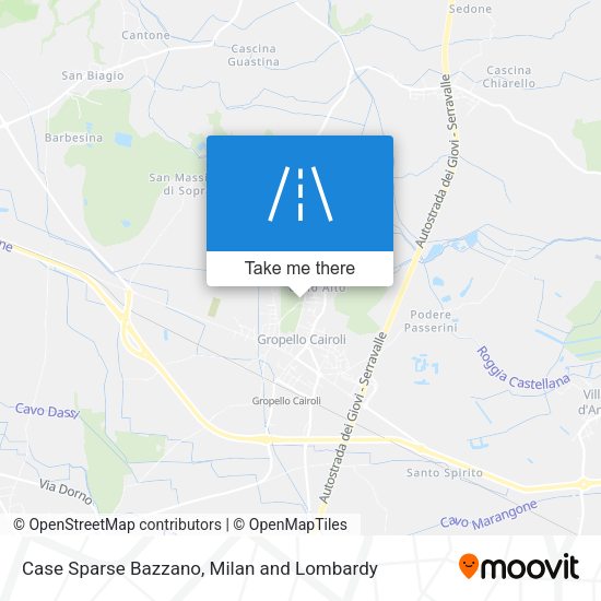 Case Sparse Bazzano map