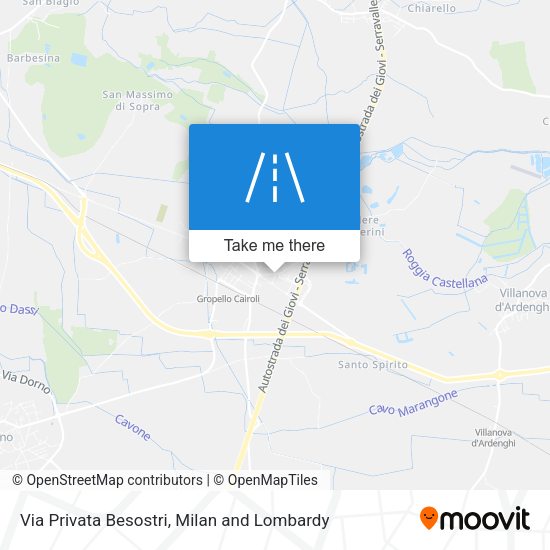 Via Privata Besostri map