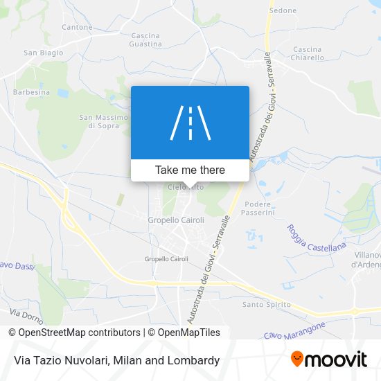 Via Tazio Nuvolari map