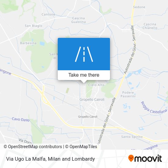 Via Ugo La Malfa map