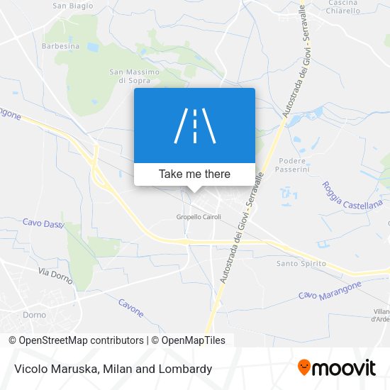 Vicolo Maruska map
