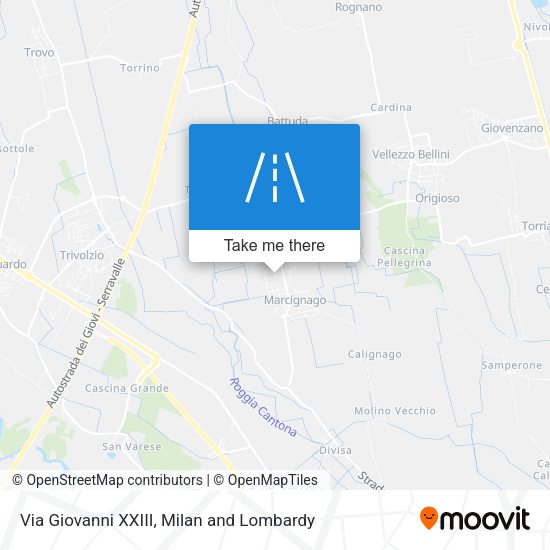 Via Giovanni XXIII map