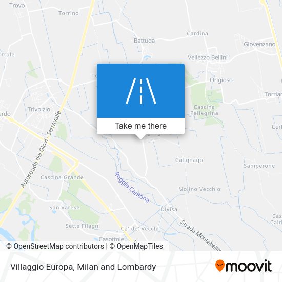 Villaggio Europa map