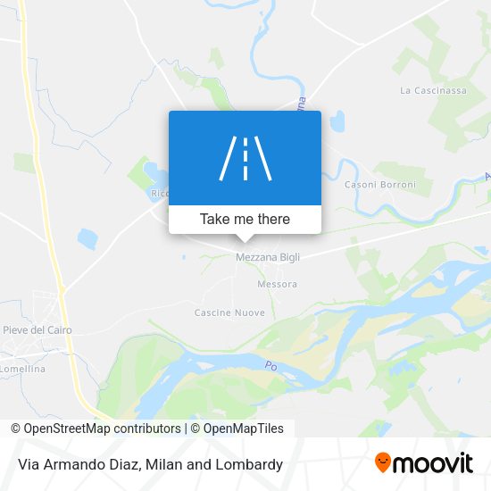 Via Armando Diaz map