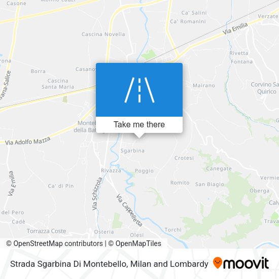 Strada Sgarbina Di Montebello map