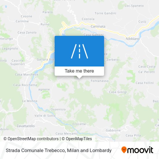 Strada Comunale Trebecco map