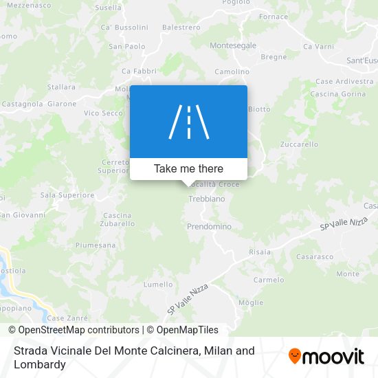 Strada Vicinale Del Monte Calcinera map