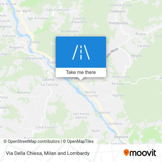 Via Della Chiesa map