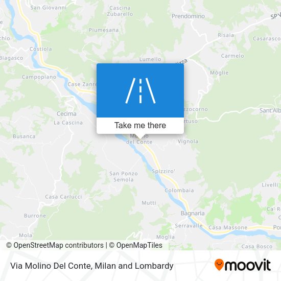 Via Molino Del Conte map