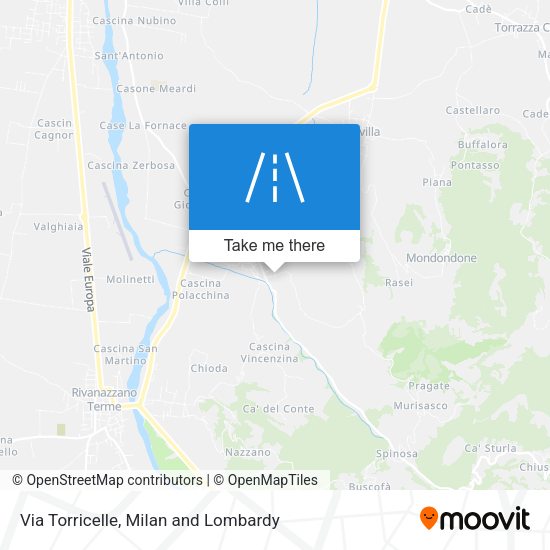 Via Torricelle map