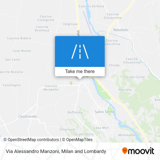 Via Alessandro Manzoni map
