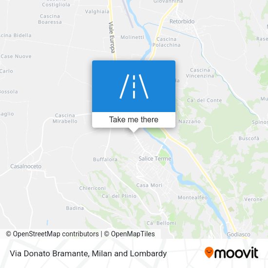 Via Donato Bramante map