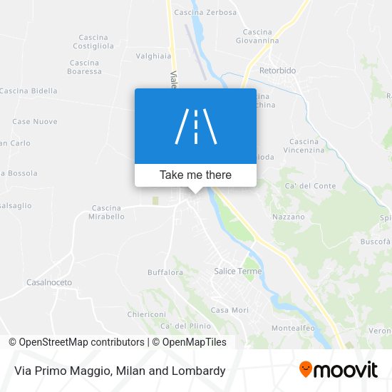 Via Primo Maggio map