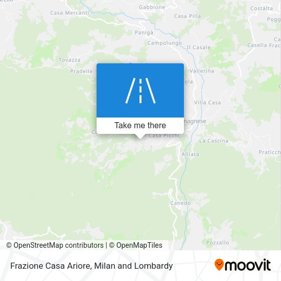 Frazione Casa Ariore map