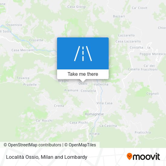 Località Ossio map