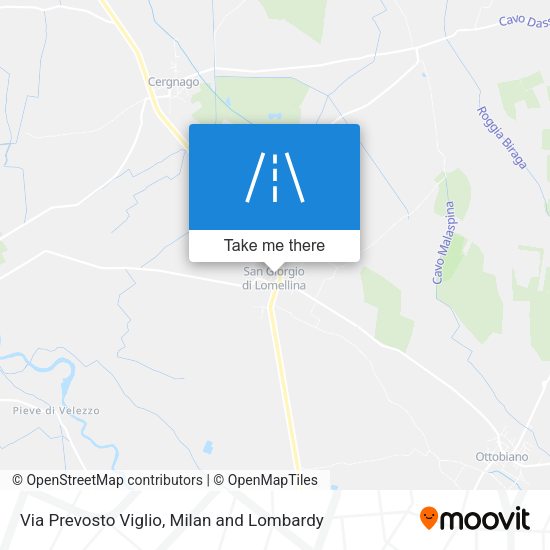 Via Prevosto Viglio map