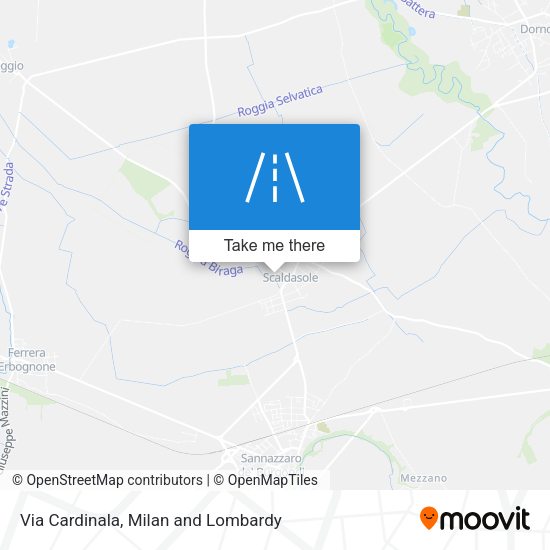 Via Cardinala map