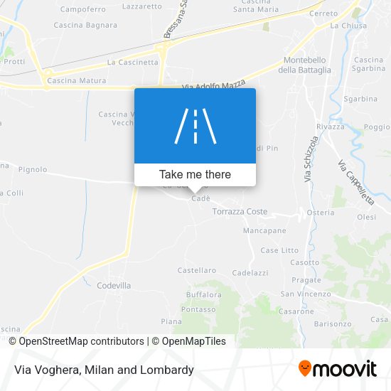 Via Voghera map