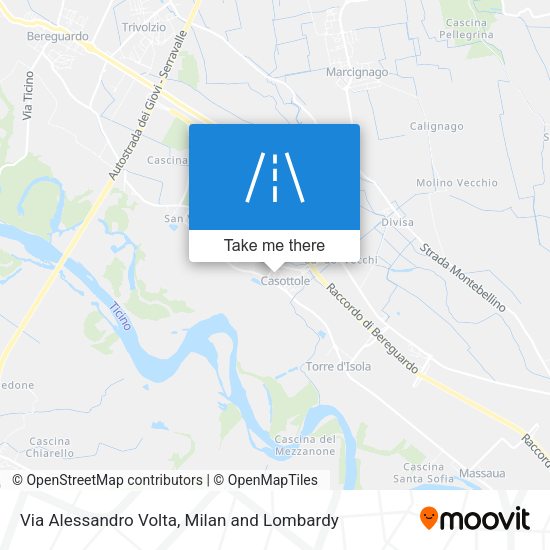Via Alessandro Volta map
