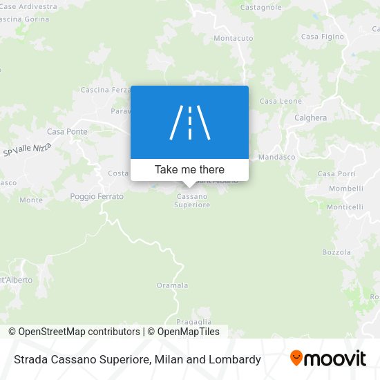 Strada Cassano Superiore map