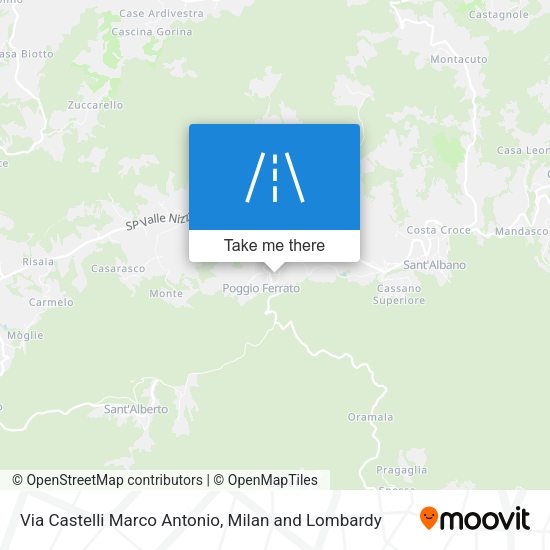 Via Castelli Marco Antonio map