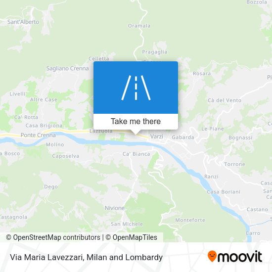 Via Maria Lavezzari map