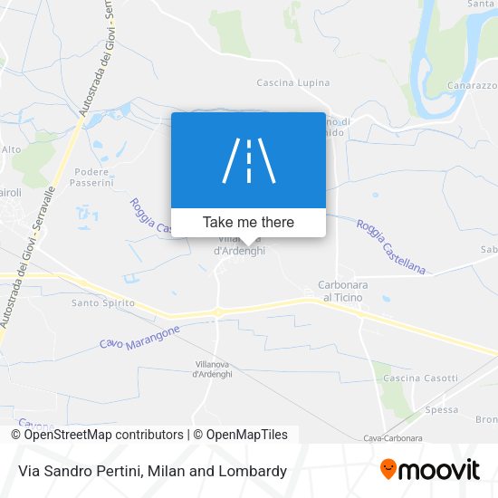 Via Sandro Pertini map