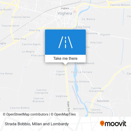 Strada Bobbio map
