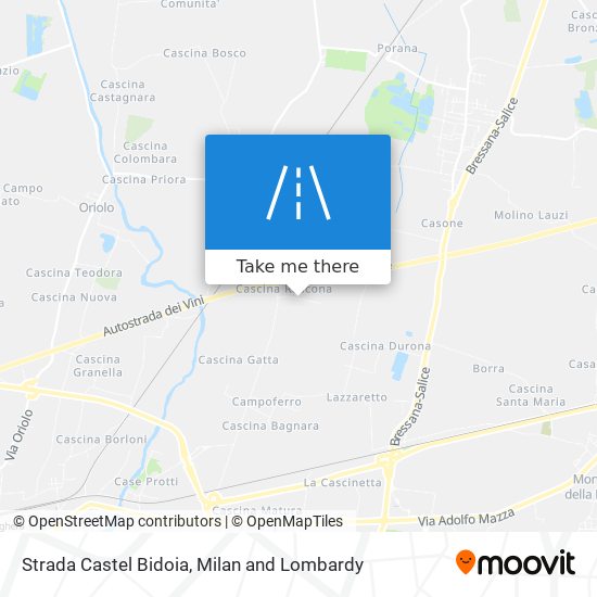 Strada Castel Bidoia map