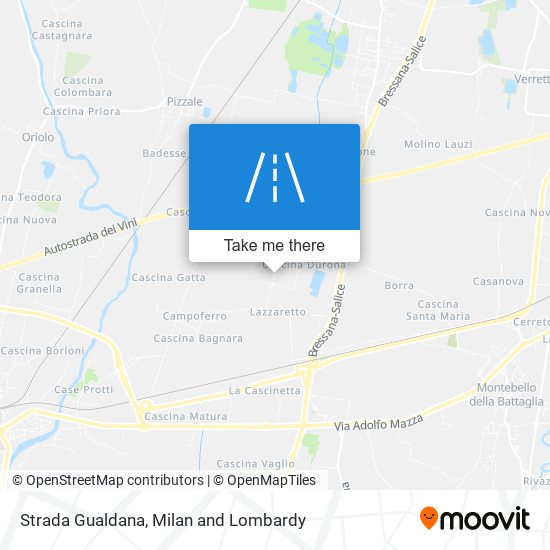 Strada Gualdana map