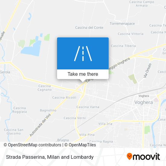 Strada Passerina map