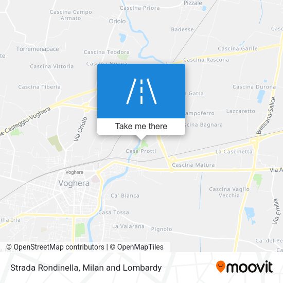 Strada Rondinella map